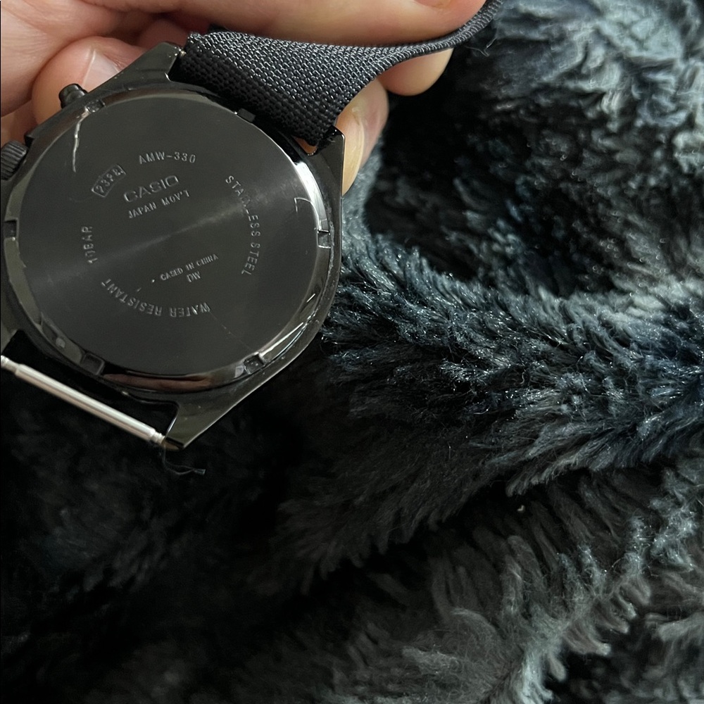 Casio Black Multi-Dial watch AMW330 - Picture 5 of 5